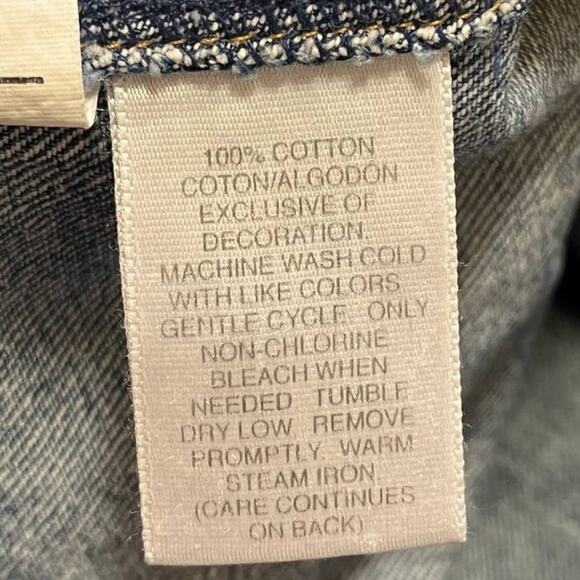 VTG SUSAN BRISTOL Floral Embroidered Denim Vest Bohemian Festival SZ L - Picture 11 of 13